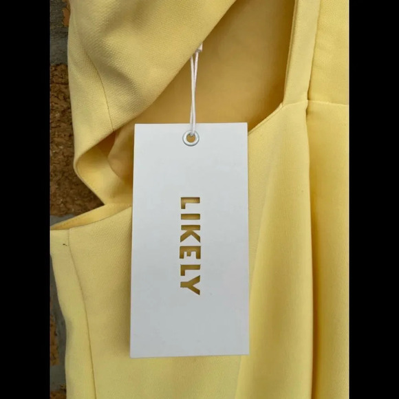 LIKELY Arcadia Bodycon Dress size 0 Yellow - Picture 5 of 9